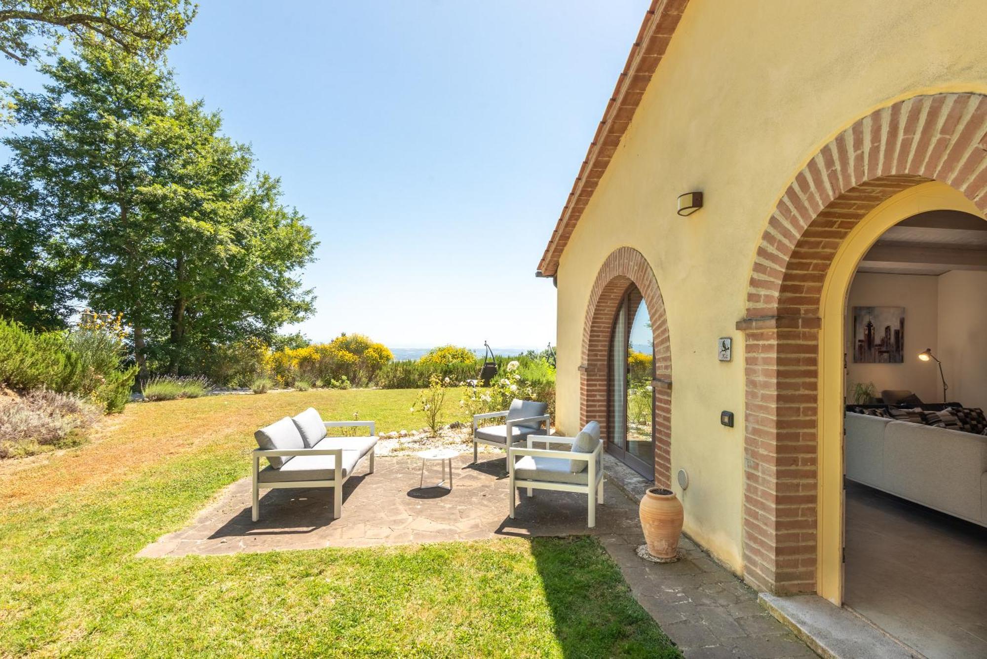 Cignella Garden Villas In Tuscany Trequanda Bagian luar foto